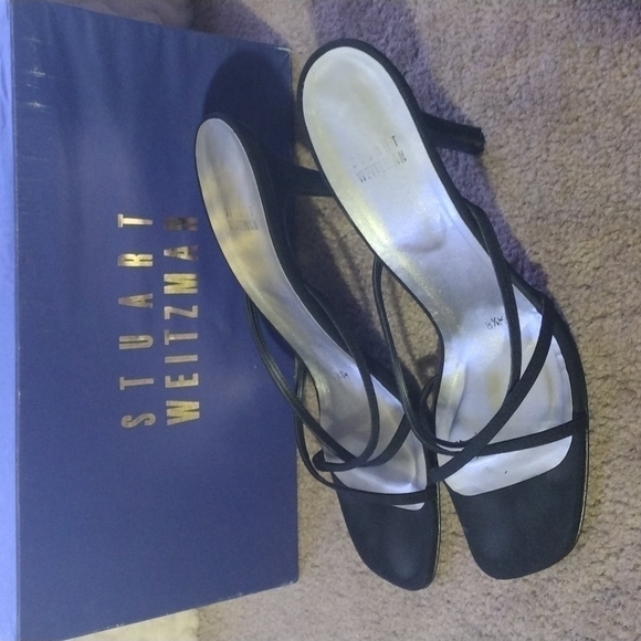 Stuart Weitzman heels black 8.5 - Picture 4 of 9